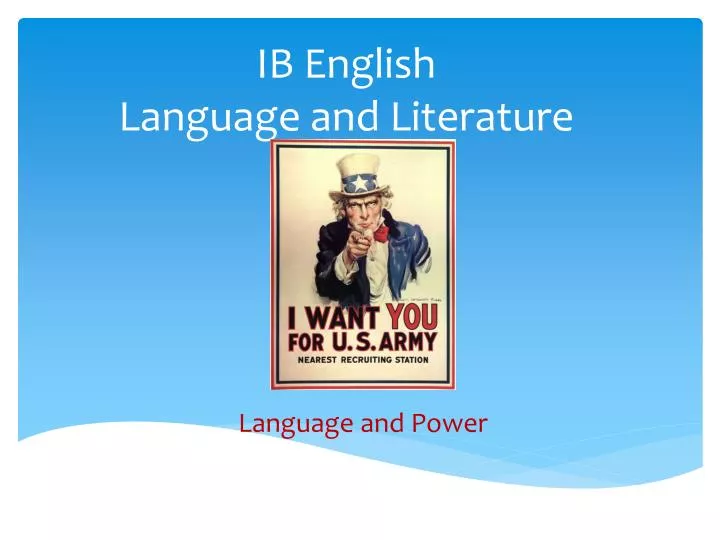 ib english language and literature