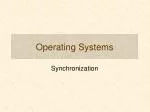Operating Systems - slide 1