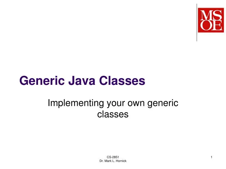 generic java classes