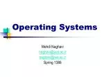 Operating Systems - slide 1