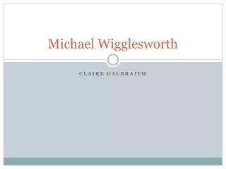 Michael Wigglesworth
