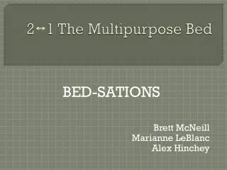 2 1 The Multipurpose Bed