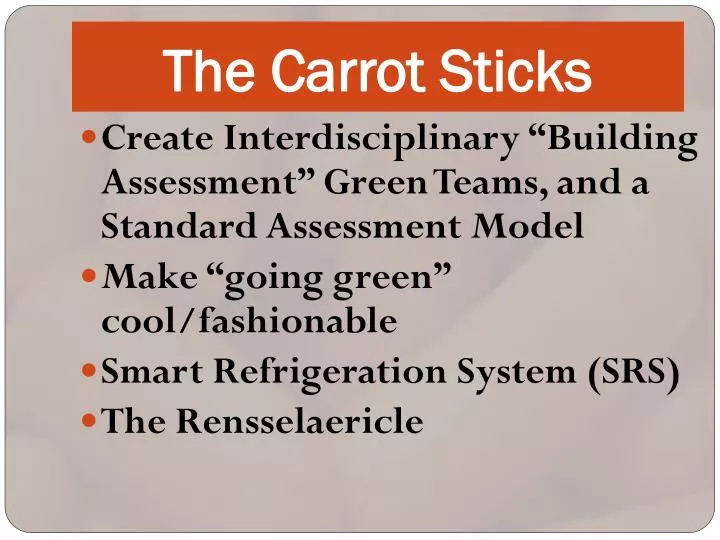 the carrot sticks