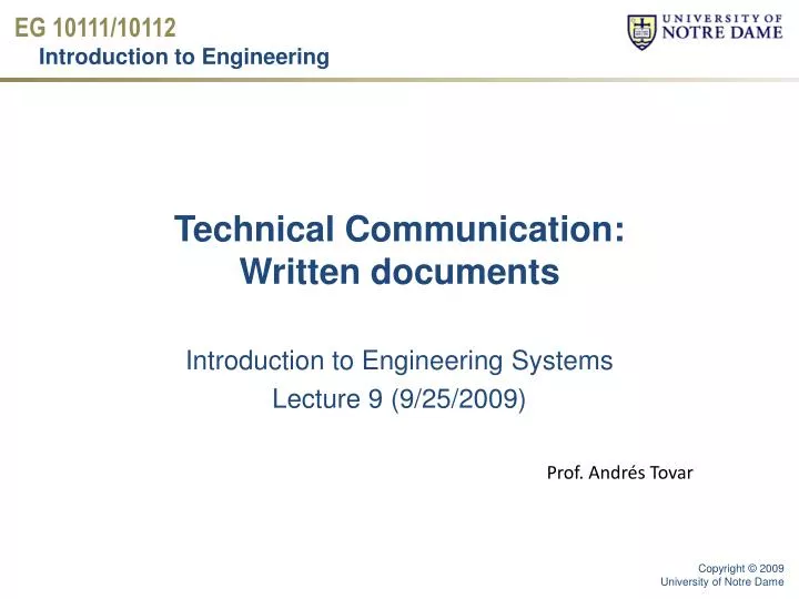 technical communication written documents