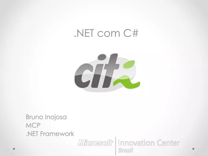 bruno inojosa mcp net framework