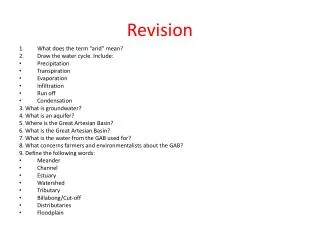 Revision