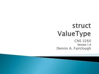 struct ValueType