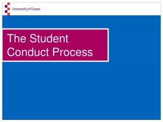 The Student Conduct Process