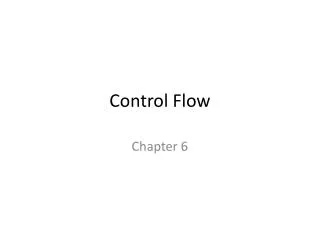 Control Flow