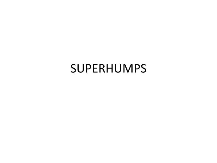 superhumps