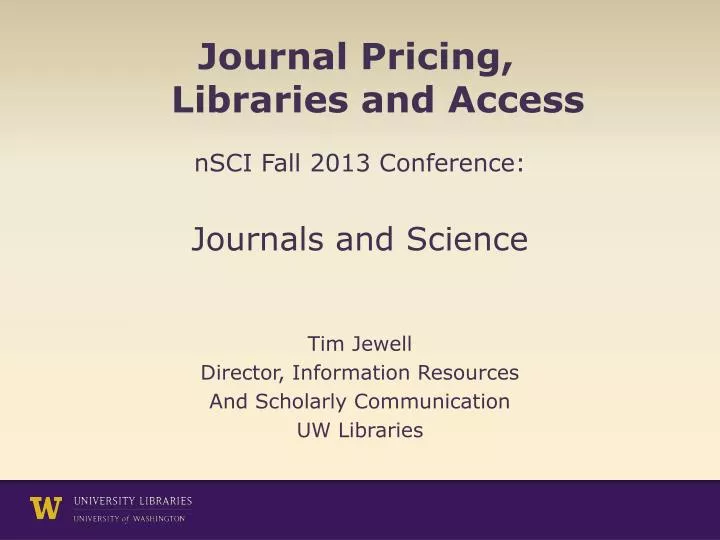 journal pricing libraries and access