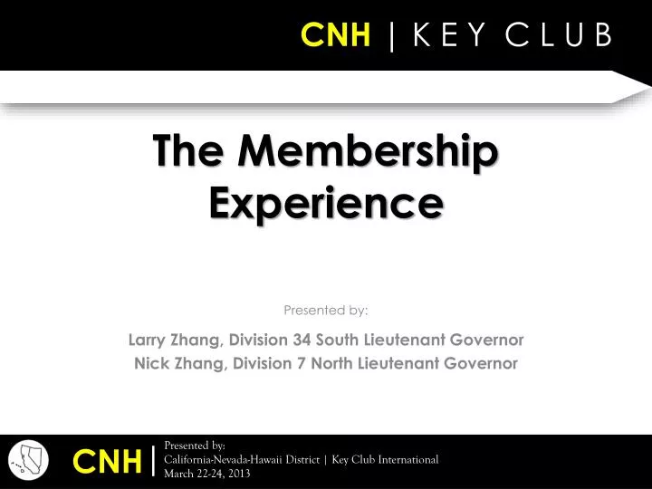 the membership experience
