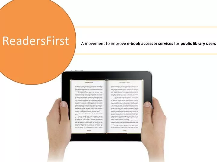 readersfirst a movement to improve e book access services for public library users