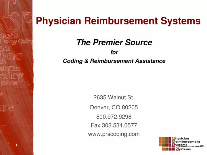 physician reimbursement systems