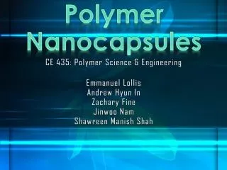 Polymer Nanocapsules