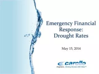 Emergency Financial Response: Drought Rates