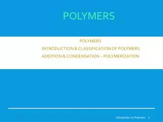 POLYMERS