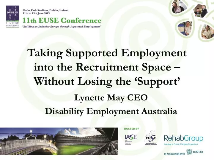taking supported employment into the recruitment space without losing the support