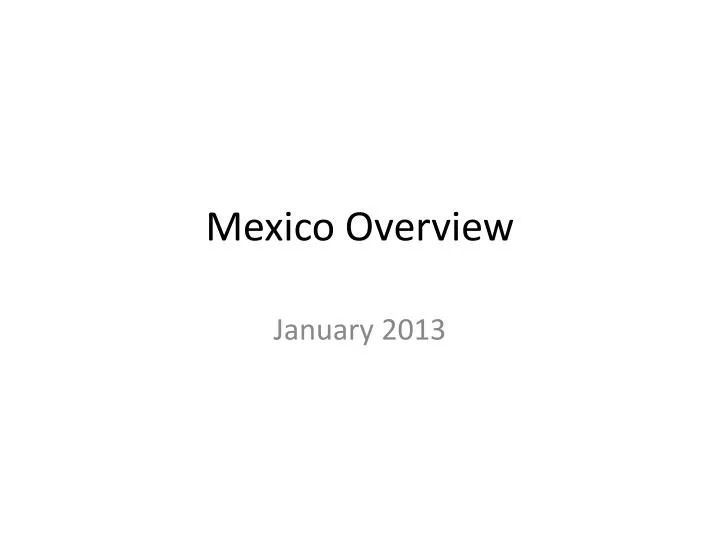 mexico overview
