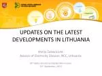 UPDATES ON THE LATEST DEVELOPMENTS IN LITHUANIA