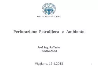 perforazione petrolifera e ambiente