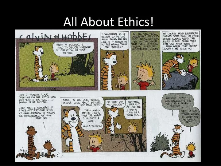 all about ethics