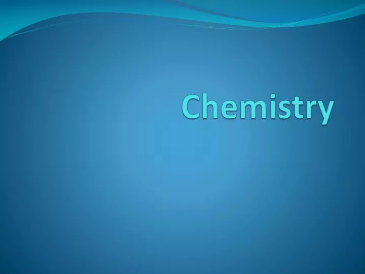 chemistry