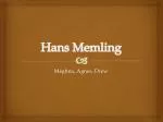 Hans Memling - slide 1