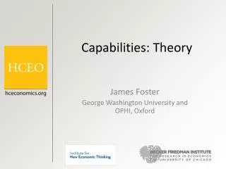 Capabilities: Theory