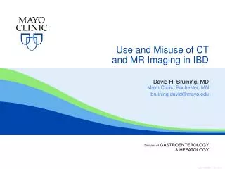 Use and Misuse of CT and MR Imaging in IBD