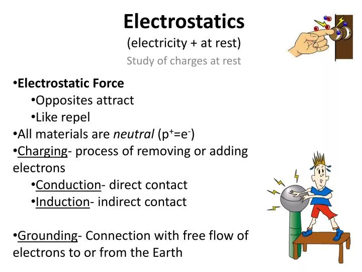 electrostatics electricity at rest