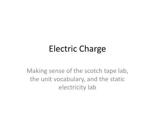 Electric Charge