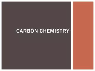 carbon chemistry
