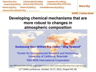 Developing chemical mechanisms that are more robust to changes in atmospheric composition