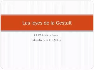 las leyes de la gestalt