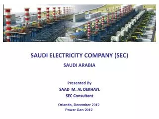 SAUDI ELECTRICITY COMPANY (SEC) SAUDI ARABIA