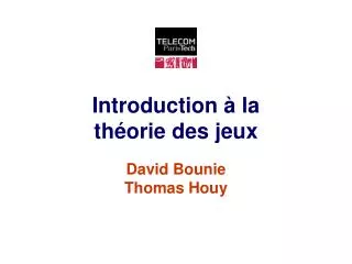 introduction la th orie des jeux