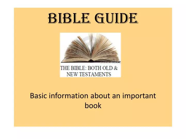 bible guide