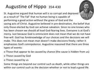 Augustine of Hippo 354-430
