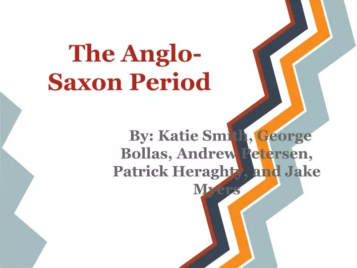 the anglo saxon period