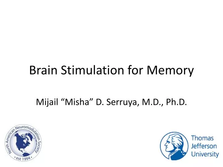 brain stimulation for memory