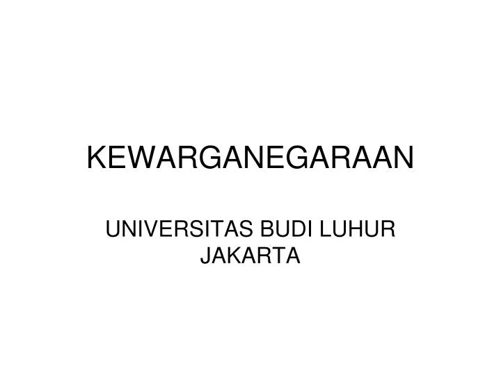 kewarganegaraan