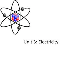 Unit 3: Electricity