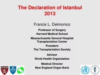 The Declaration of Istanbul 2013