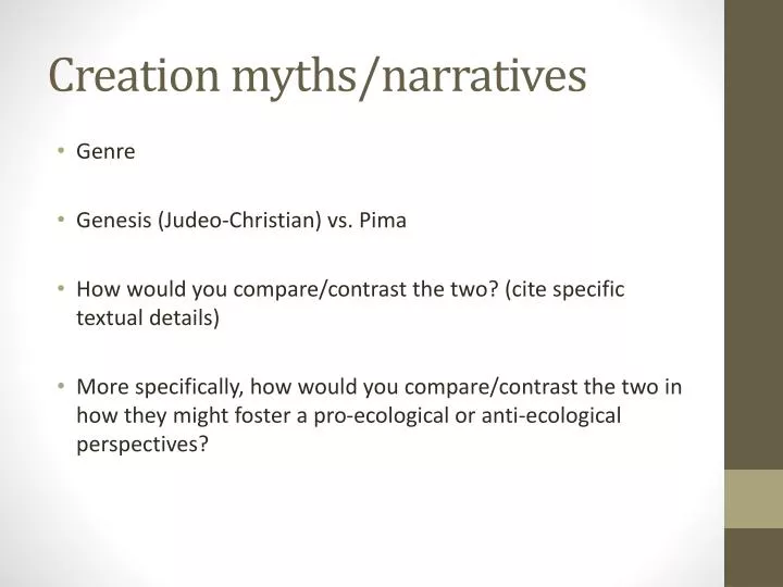 creation myths narratives