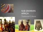Sub-Saharan Africa - slide 1