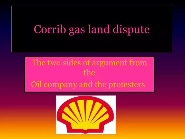 corrib gas land dispute