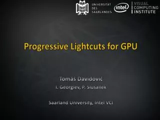 Progressive Lightcuts for GPU