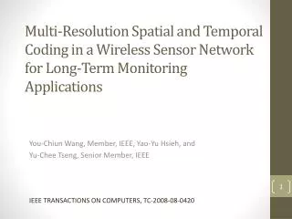 You- Chiun Wang, Member, IEEE, Yao-Yu Hsieh, and Yu- Chee Tseng, Senior Member, IEEE