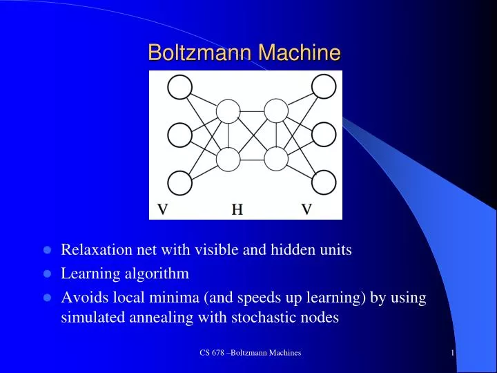 boltzmann machine
